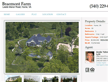 Tablet Screenshot of braemontfarm.com